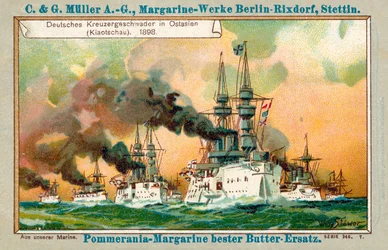 Escuadrón de cruceros alemanes en el Lejano Oriente (Jiaozhou), 1898